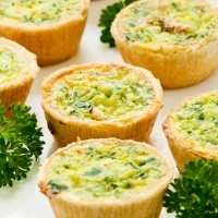 Mini Quiche de Espinafres